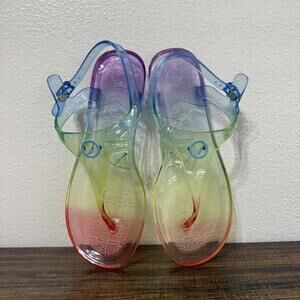 Nautica Rainbow Gradient Jelly Sandals Size 6